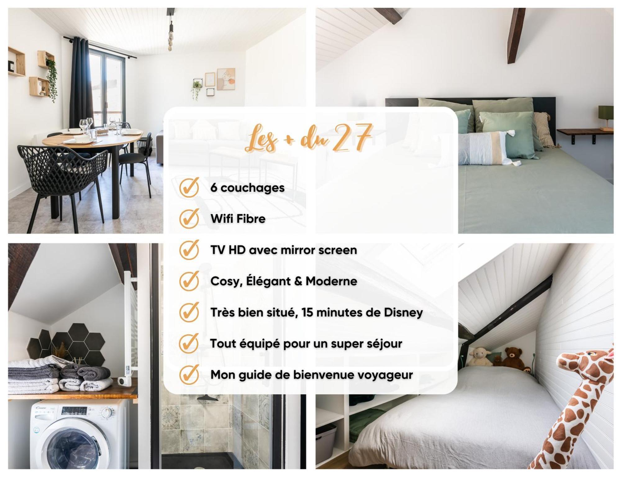 Le 27 - Appartement Cosy - Disney 15Min Crécy-la-Chapelle Extérieur photo